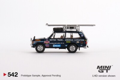 Mini GT 1:64 Range Rover 1971 British Trans-Americas Expedition
