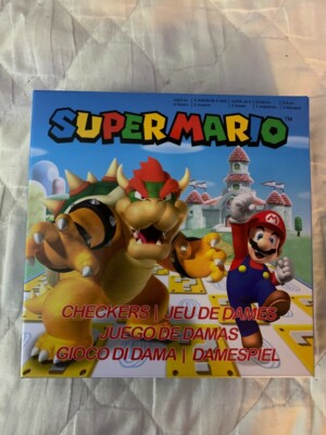 SUPER MARIO CHECKERS (MARIO VS BOWSER) BOARD GAME BRAND NEW