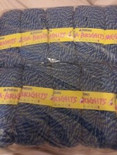 Knitting Wool Patons Chunky Multicoloured Blue 10x100g