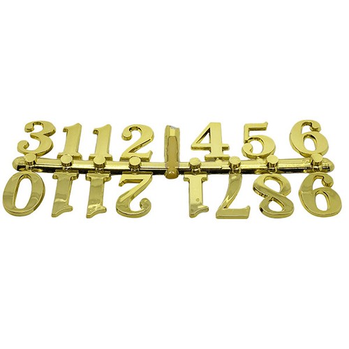 Self Adhesive Black Silver Gold Plastic Clock Numbers Roman Numerals Dots Dashes - Picture 17 of 46