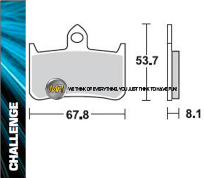 FOR HONDA VTR F FIRESTORM 1000 2007 07 FRONT SINTERED BRAKE PADS BRAKING METAL
