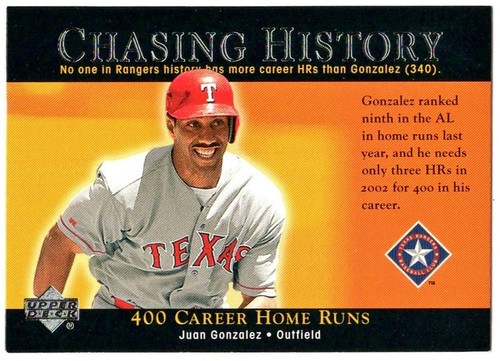 2002 Juan Gonzalez #CH7