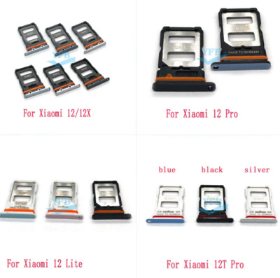 SIM Card Tray Slot Holder Sim Tray Holder For Xiaomi Mi 12 12T Pro