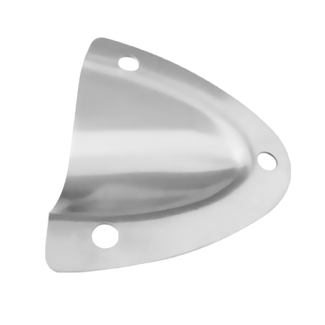 POLISHED STAINLESS STEEL BOAT CLAM SHELL COVERS 2 1/4" HOLE,VENT eBay
