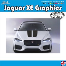 Jaguar XE XF Bonnet Stripes R Saloon Sportbrake Decals Stickers Graphics 002