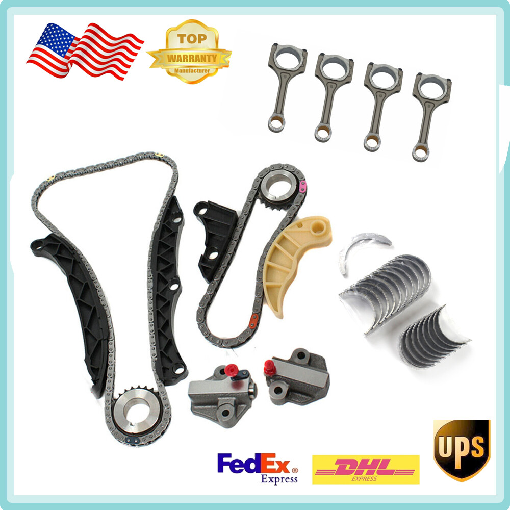 Bearing Set 2306023620 Timing Chain Kit Connecting Rods for Kia G4KC 2351025030 eBay
