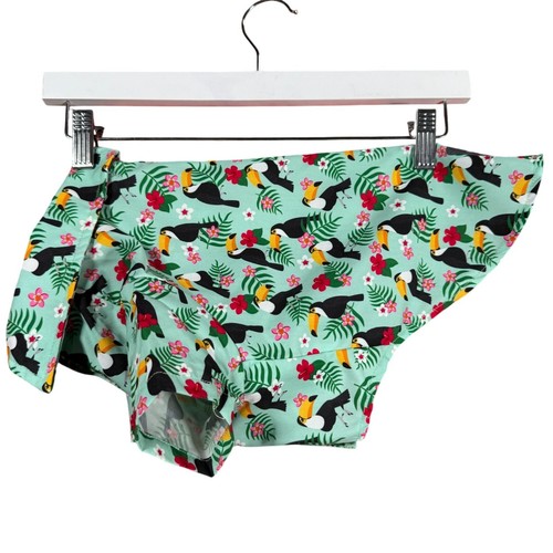 Fuzzyard Tropical Toucan Print Dog Shirt Lightweight Green Size 3