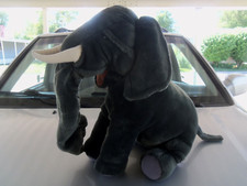 Folkmanis African Elephant Realistic Full Body Hand Puppet Plush Stuffed 27"