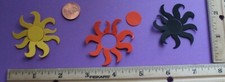 10 Little suns cardstock paper die cut embellishment scrapbook / card making