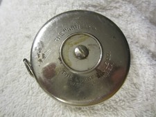 20 foot Artisan Lufkin Rule Saginaw MI Metal Tape Measure rule tool VTG, 2 sided