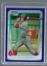 Blake Swihart Bowman Draft Purple RC Refractor NON AUTO