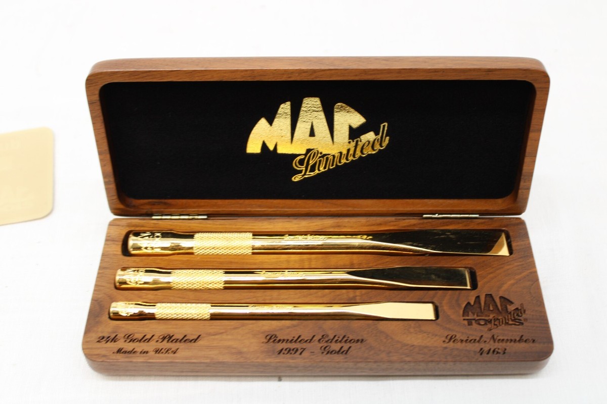 Limited Edition 1997 Mac Tools 24K Gold Plated 3 Piece Limited Edition 1997 Mac Tools 24K Gold Plated 3 Piece