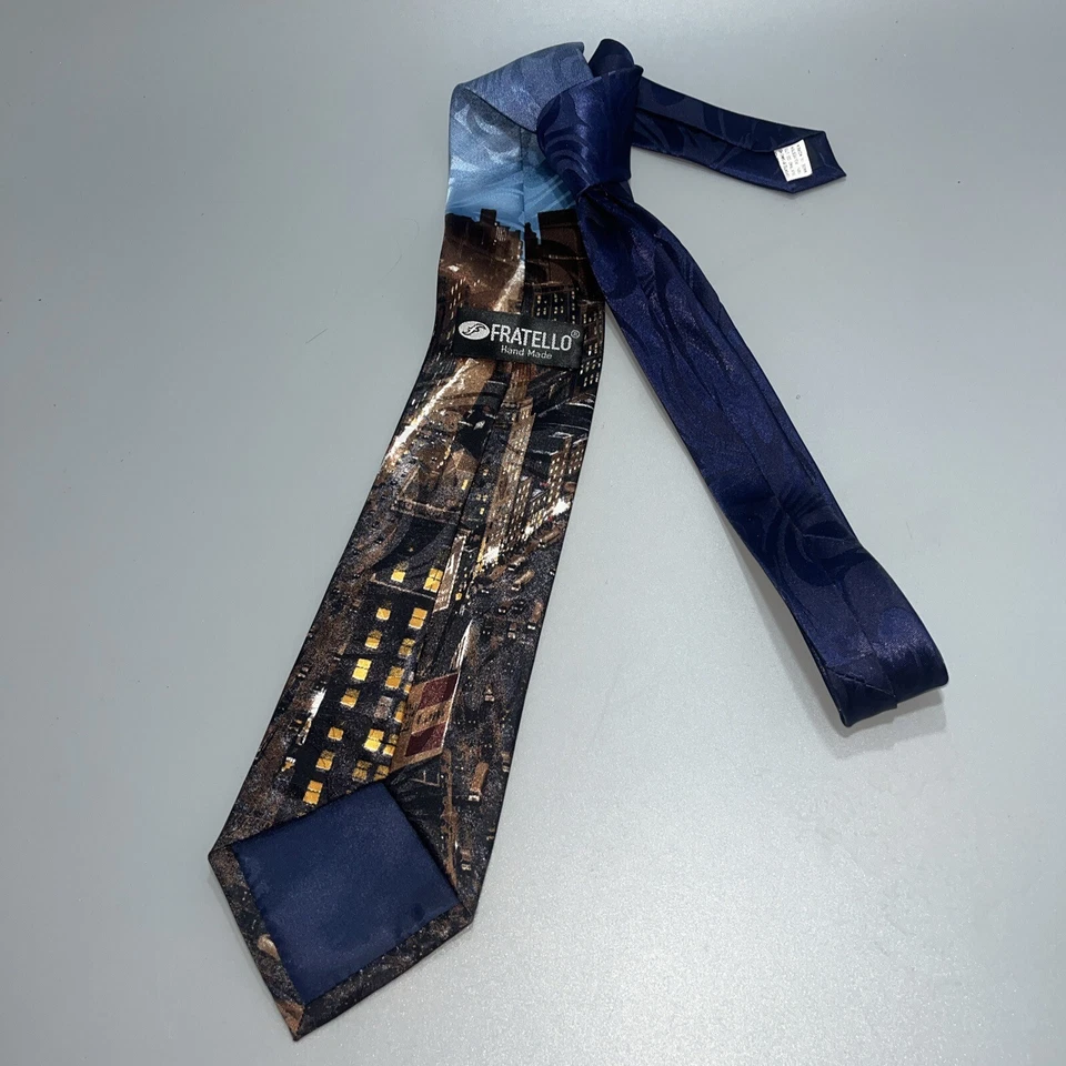 Corbata de bandera para hombre Patriótica Fratello I Love N Y/Manzana/Broadway/ 100 % poliéster* Foto 2 de 4