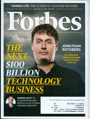 2011 Forbes Magazine: Jonathan Rothberg Genome Machine/Yachting Machine