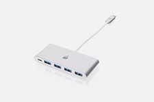 IOGEAR USB-C to 4 Port USB-A Hub with Power Delivery Pass-Thru GUH3C4PD