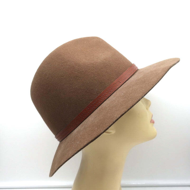 Rag & Bone Floppy Brim Fedora Hat Brown Wool Size Medium | eBay display picture 3