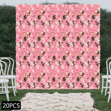 20 Artificial Flower Wall Panel Wedding Backdrop Event Party Flower Wall Panel