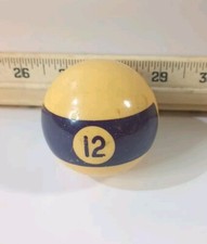 Vintage Number 12 Ball Billiard International Pool Ball 2 1/4" Pre-owned Good.