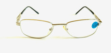 NWT Vintage 90's Rectangle Metal Half Frame Reading Glasses 3.00 S.Silver 
