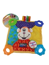 Monkey Nuby Comfort Teether Teething Blanket Blankie 0m+ Squeaks - BPA Free NEW