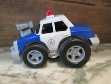 Fisher Price 2001 Mattel Police Car Cruiser Vehicle Lights & Sound Works Tested