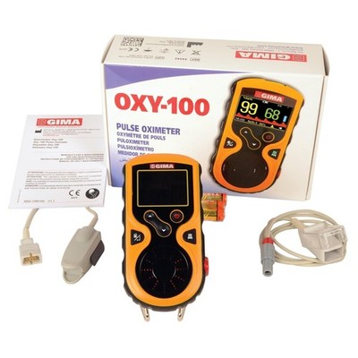 GIMA OXY-100 Pulsoximeter Finger Messgerät für SpO2 Puls Perfusion