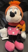 Disney's Minnie Mouse Knit Winter Plush 9  RARE
