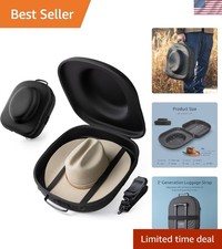 Elegant Cowboy Hat Case with Water-Resistant Design - Protective Travel Gear