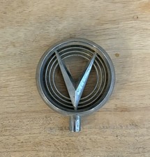 Vintage Buick Roadmaster V Emblem Hood Ornament Chrome Metal Vintage Buick Roadmaster V Emblem Hood Ornament Chrome Metal