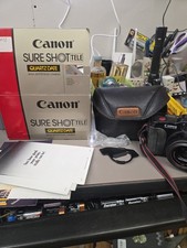 Canon Sure Shot Tele 35mm Film Camera 40-70mm 1:2.8 W/ Soft Filter , Box,...