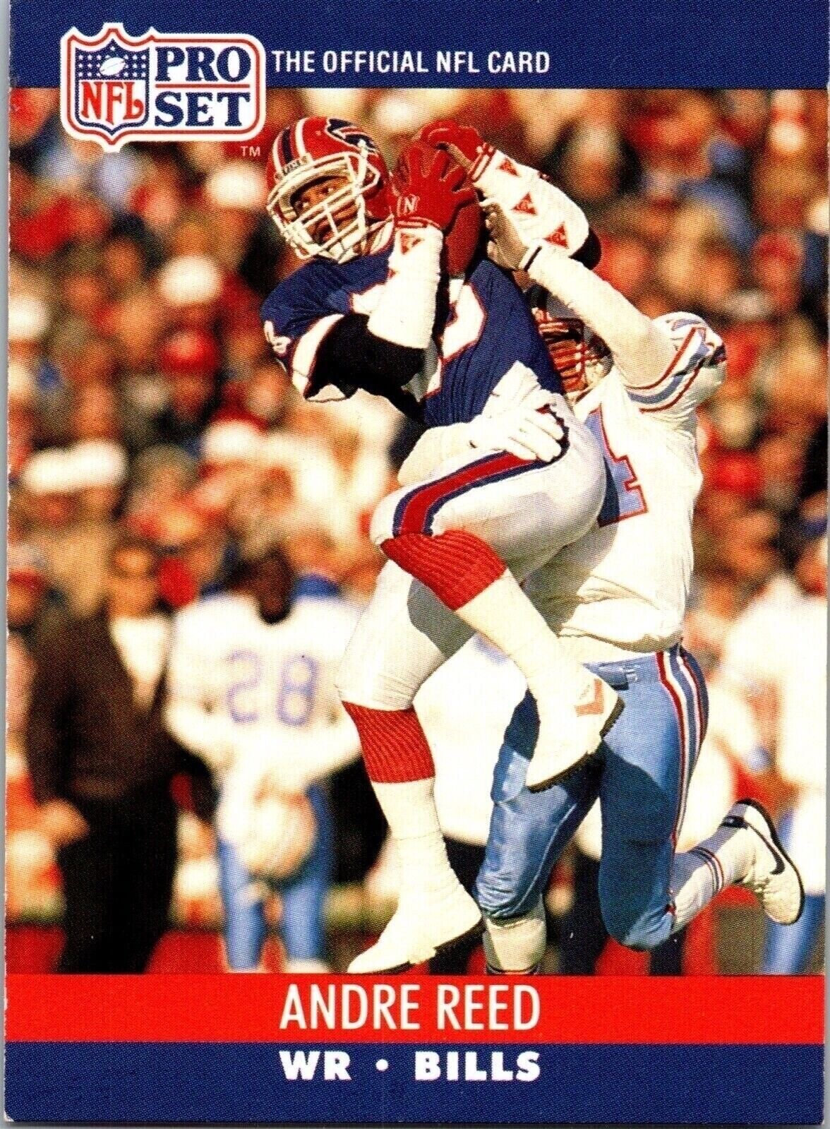 1990 Andre Reed 83 Bills 440 National Football League Sports Trading Card