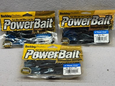Obsolete Vintage Berkley 4'' Tournament Strength Power Craws (3) 8 pks