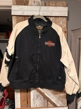 Women&rsquo;s Size XXL Harley Davidson motorcycle Jacket, Black&White,  V Twin Power