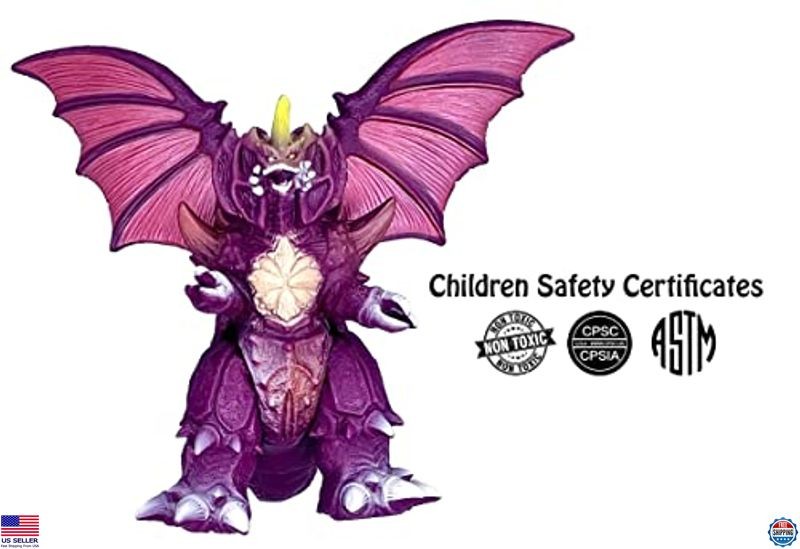 Destroyah vs Godzilla Action Figures, Movable Joints, Soft Vinyl, Travel Bag