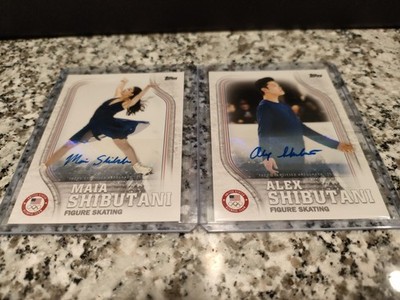 2018 Topps U.S. Olympic Figure Skating Maia and Alex Shibutani Auto /60 