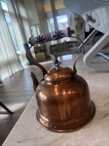 Vintage Copper Tea Kettle