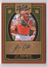 2019 Panini Leather & Lumber Autographs J.T. Realmuto Auto /5 Philadelphia