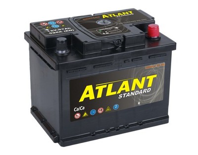 Autobatterie 57Ah 12V 520A/EN ATLANT TOP ANGEBOT SOFORT & NEU 57 Ah
