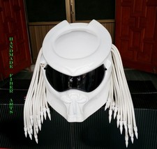 CASQUE DE MOTO PREDATOR BLANC PERSONNALISÉ