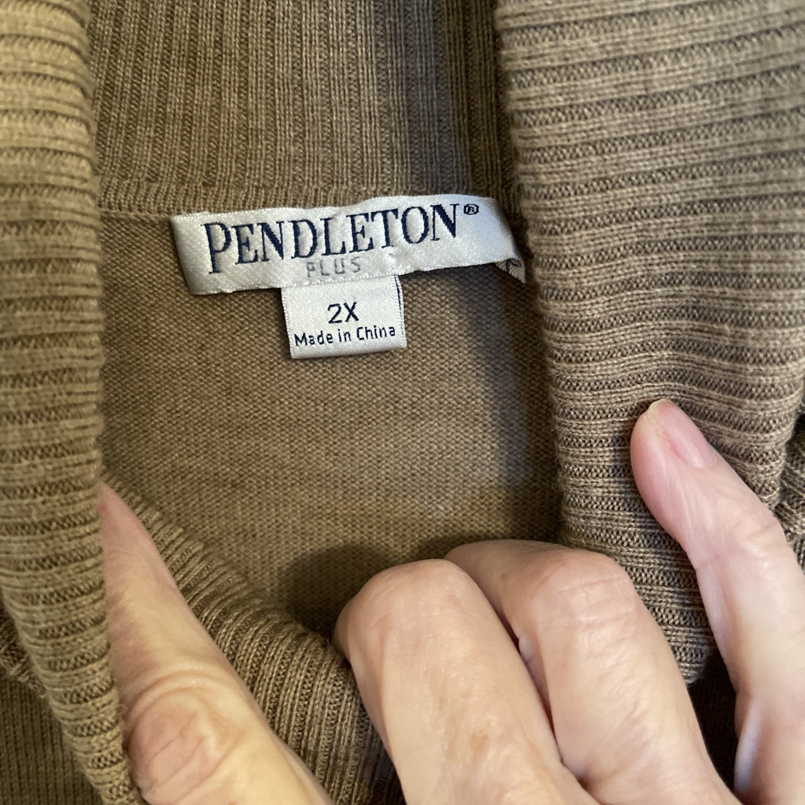 Pendleton Turtleneck 100% Wool Sweater Women's 2X… - image 4