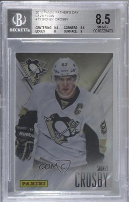 2014 Panini Father's Day Lava Flow 1/1 Sidney Crosby #13 BGS 8.5 0c3