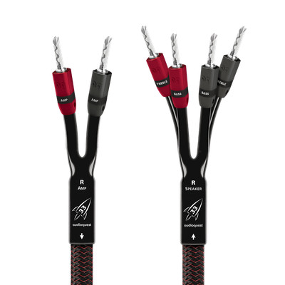 Audioquest Rocket 33 Single-BiWire Speaker Cable Silver Bananas - Single (8')