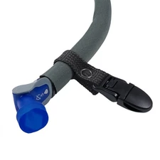Black Hydration Pack Lanyard Drink Tube Clip