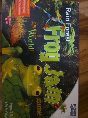 Vtg Frog Jam Game COMPLETE University Games 1999 Rain Forest Discovery Channel
