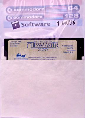 COMMODORE 64/128 -- THE FIDELITY CHESSMASTER 2100 (TOOLWORKS - DISK)