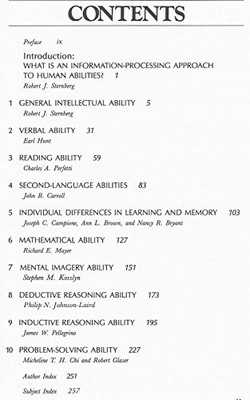 Human Abilities, Sternberg, Robert J.