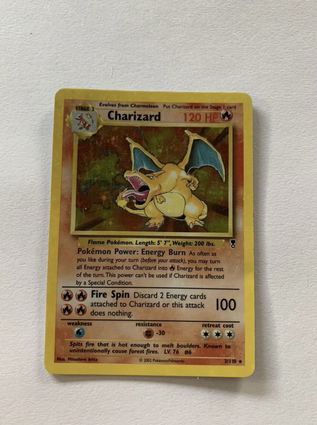 Pokémon Charizard 3/110 Legendary Collection Holo Rare LP