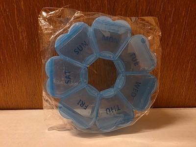 Cute Pill Case / box, Heart shaped pocket vitamin / medicine, 7 days of the week