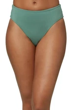 O'Neill Maxwell Saltwater Solids Hi-Waist Cheeky Bottoms Moss L101561 Size S