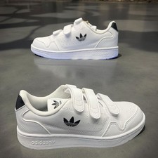 Adidas NY 90 CF Kids Unisex Sneakers White Black Logo Size 2.5 BNIB Retro Heat